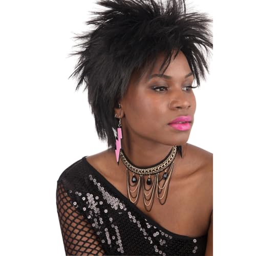 Bristol Novelty BA3553 1980er-Jahre-/Rave-Ohrringe. Pink, Unisex Adult, Rosa Bristol Novelty BA3553 1980er-Jahre-/Rave-Ohrringe. Pink, Unisex Adult, Rosa von Bristol Novelty