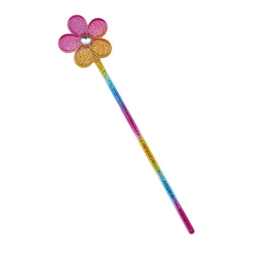 Bristol Novelty BA484 Glitzer Regenbogen Blume Zauberstab, Unisex-Erwachsene, Mehrfarbig, Einheitsgröße von Bristol Novelty