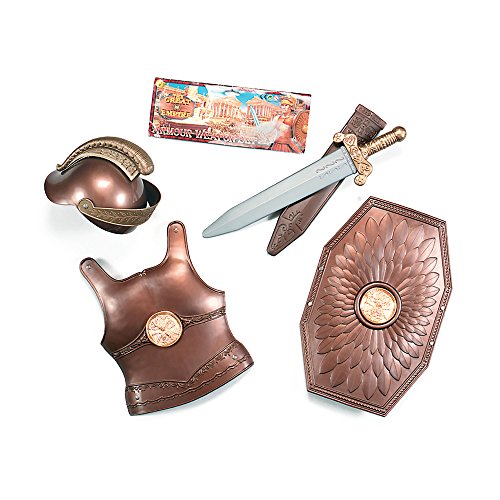 Bristol Novelty BA526, Kinderkostüm, 1 Stück, braun, Einheitsgröße Set römische Rüstung und Waffen für Kinder, Einfarbig, one Size Bristol Novelty BA526, Kinderkostüm, 1 Stück, braun, Einheitsgröße Set römische Rüstung und Waffen für Kinder, Einfarbig, one Size von Bristol Novelty
