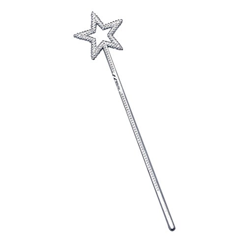 Bristol Novelty BA543 Feen-Zauberstab, Kunststoff, silberfarben, Mädchen, Einheitsgröße Bristol Novelty BA543 Feen-Zauberstab, Kunststoff, silberfarben, Mädchen, Einheitsgröße von Bristol Novelty