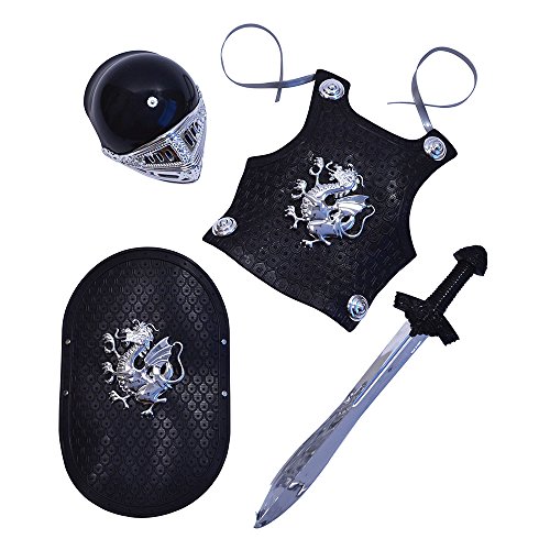 Bristol Novelty Halloween BA601 Ritter Rüstung Accessoiren, Schwarz, Jungen, Einheitsgröße Bristol Novelty Halloween BA601 Ritter Rüstung Accessoiren, Schwarz, Jungen, Einheitsgröße von Bristol Novelty