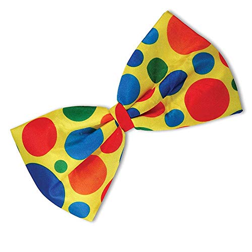SHATCHI BA826 Clown Jumbo-Fliege, Kostümparty, Zubehör, Welttag des Buches, Bühnenshow, Junggesellinnenabschied, lustig, gelb gepunktet, Unisex Erwachsene, Einheitsgröße SHATCHI BA826 Clown Jumbo-Fliege, Kostümparty, Zubehör, Welttag des Buches, Bühnenshow, Junggesellinnenabschied, lustig, gelb gepunktet, Unisex Erwachsene, Einheitsgröße von SHATCHI