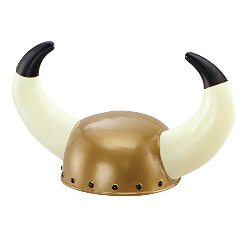 Bristol Novelty BH096 Wikingerhelm, Kunststoff, Hörner, Multi-Colour, Einheitsgröße Halloween von Bristol Novelty