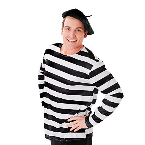Bristol Novelty BH110, schwarz Französische Baskenmütze, Einheitsgröße Halloween von Bristol Novelty