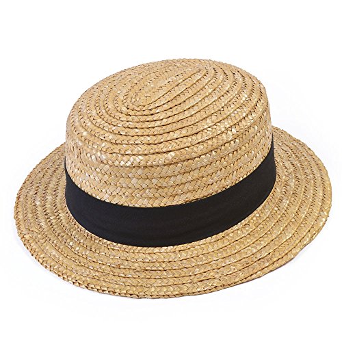 Bristol Novelty BH126 Straw Boater Strohhut, Einfarbig, Beige, Einheitsgröße Halloween Bristol Novelty BH126 Straw Boater Strohhut, Einfarbig, Beige, Einheitsgröße Halloween von Bristol Novelty