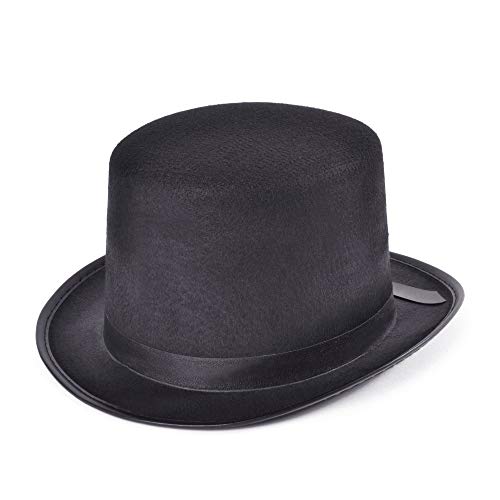 Bristol Novelty BH172 Zylinder, schwarz, Einfarbig, Black, Einheitsgröße Halloween von Bristol Novelty