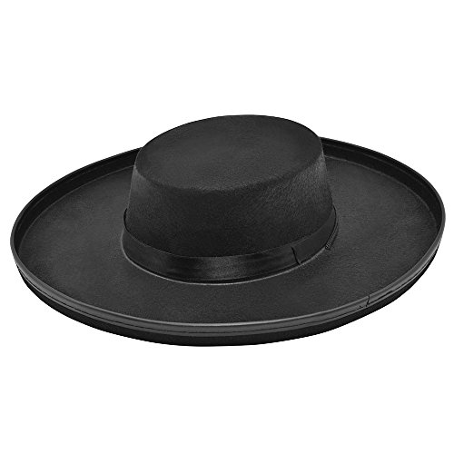 Bristol Novelty BH177 Mad Hatter Räuber-Filzhut, Unisex Adult, Einfarbig, Schwarz, Einheitsgröße Bristol Novelty BH177 Mad Hatter Räuber-Filzhut, Unisex Adult, Einfarbig, Schwarz, Einheitsgröße von Bristol Novelty