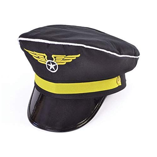 Bristol Novelty BH446 Aviator/Pilot Pilotenmütze, Einheitsgröße Halloween von Bristol Novelty