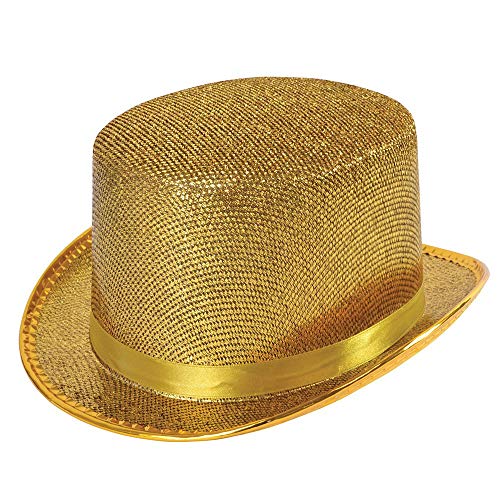 Bristol Novelty BH467 Goldfarben, Lurex, Zylinder, Unisex Adult, Einheitsgröße, Gold Bristol Novelty BH467 Goldfarben, Lurex, Zylinder, Unisex Adult, Einheitsgröße, Gold von Bristol Novelty