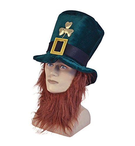 Bristol Novelty BH474, Unisex, Erwachsene, grün, Einheitsgröße Irischer Hut und Bart, One Size Halloween Bristol Novelty BH474, Unisex, Erwachsene, grün, Einheitsgröße Irischer Hut und Bart, One Size Halloween von Bristol Novelty