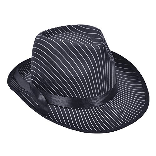 Bristol Novelty BH480 Gangster-Hut, Men, Gestreift, Schwarz, Einheitsgröße Bristol Novelty BH480 Gangster-Hut, Men, Gestreift, Schwarz, Einheitsgröße von Bristol Novelty