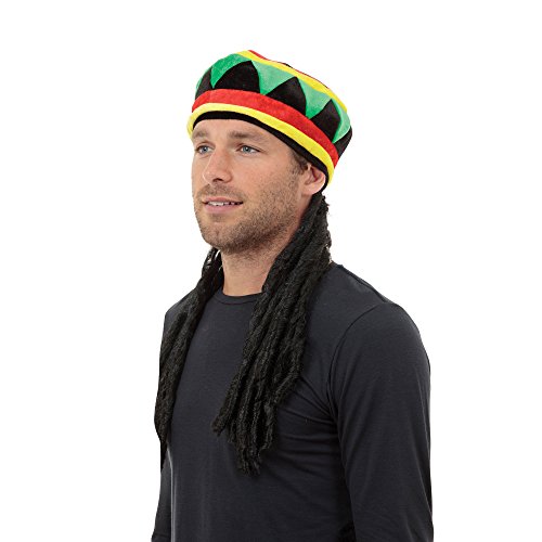 Bristol Novelty BH491 Mütze mit Dreadlocks, Unisex, für Erwachsene, Mehrfarbig, Einheitsgröße Rasta-Hut und Haare Halloween Bristol Novelty BH491 Mütze mit Dreadlocks, Unisex, für Erwachsene, Mehrfarbig, Einheitsgröße Rasta-Hut und Haare Halloween von Bristol Novelty