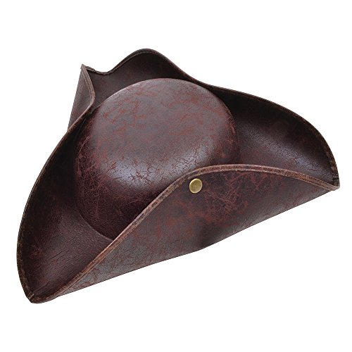 Bristol Novelty BH558 Dreispitz, braun, Vintage-Look, Unisex Adult, Einheitsgröße Bristol Novelty BH558 Dreispitz, braun, Vintage-Look, Unisex Adult, Einheitsgröße von Bristol Novelty