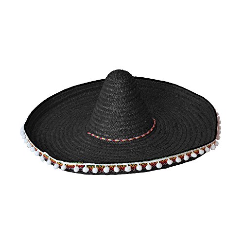 Bristol Novelty BH651 Strohhalm Sombrero, 60 cm, Schwarz, Unisex-Erwachsene, Einheitsgröße Bristol Novelty BH651 Strohhalm Sombrero, 60 cm, Schwarz, Unisex-Erwachsene, Einheitsgröße von Bristol Novelty