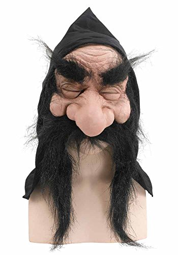 Bristol Novelty Zwerg-Maske mit Kapuze und Bart, Einheitsgröße Bristol Novelty Zwerg-Maske mit Kapuze und Bart, Einheitsgröße von Bristol Novelty