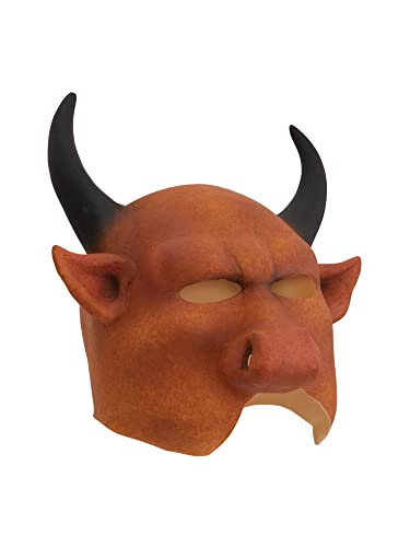 Bristol Novelty Halloween BM554 Stier Maske, Braun/Schwarz, Unisex – Erwachsene, Einheitsgröße Bristol Novelty Halloween BM554 Stier Maske, Braun/Schwarz, Unisex – Erwachsene, Einheitsgröße von Bristol Novelty