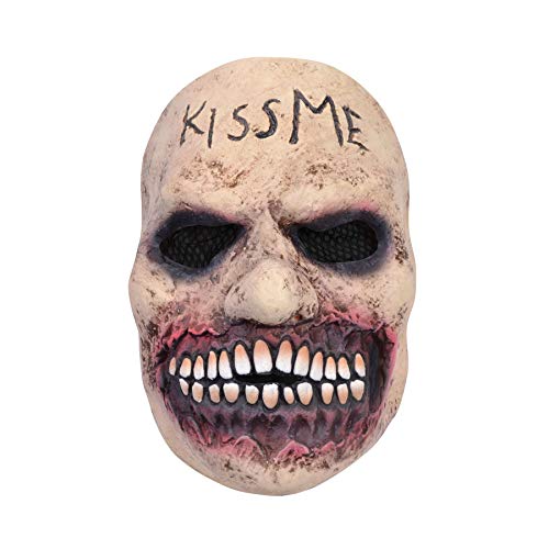 Bristol Novelty BM569 Halloween Gummi-Maske, Unisex – Erwachsene, beige, Einheitsgröße von Bristol Novelty