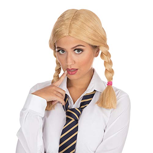 Bristol Novelty BW109 Schulmädchen Perücke, Blond von Bristol Novelty