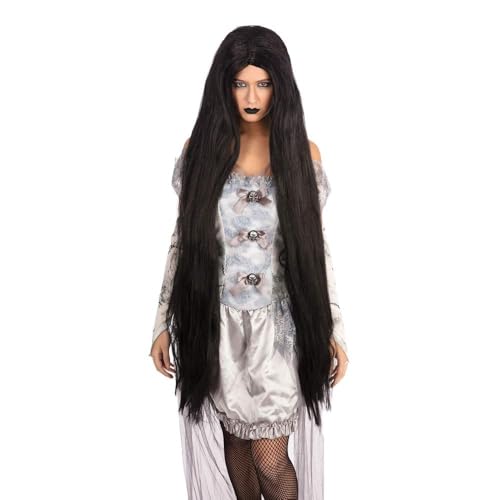 Bristol Novelty BW209 Lange Perücke, 101,6 cm Schwarz, Black, Einheitsgröße Halloween von Bristol Novelty