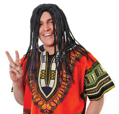 Bristol Novelty Reggae-Perücke für Männer, schwarz von Bristol Novelty