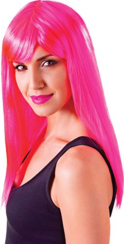 Bristol Novelty BW876 Passion Lange Perücke, Neon-Rosa Bristol Novelty BW876 Passion Lange Perücke, Neon-Rosa von Bristol Novelty