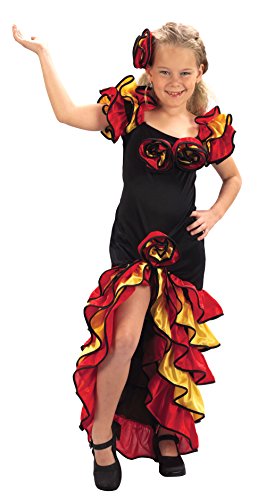 Fancy Me Mädchen Spanisch Rumba Tänzer Around The World Kostüm Kleid Outfit 4-14 Jahre - 4-6 Years von Fancy Me