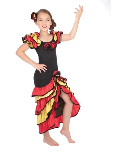 Fancy Me Mädchen Spanisch Rumba Tänzer Around The World Kostüm Kleid Outfit 4-14 Jahre - 4-6 Years von Fancy Me