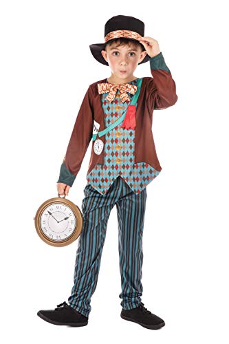 Bristol Novelty CF191 Hutmacher Kostüm, Jungen, Gestreift, Mehrfarbig, 6-8 Jahre Bristol Novelty CF191 Hutmacher Kostüm, Jungen, Gestreift, Mehrfarbig, 6-8 Jahre von Bristol Novelty