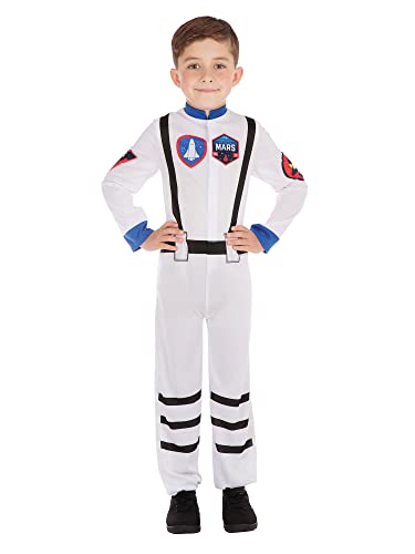 Bristol Novelty CF201X Astronaut Kostüm, Unisex-Kinder, Weiß/Blau, XL von Bristol Novelty