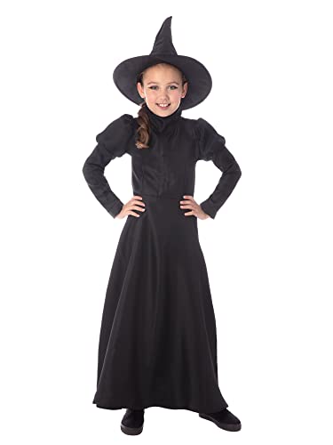 Bristol Novelty CF225L Wickedest-Witch-Hexenkostüm, für Kinder, Größe L, Girls, Black, 7-8 Jahre Bristol Novelty CF225L Wickedest-Witch-Hexenkostüm, für Kinder, Größe L, Girls, Black, 7-8 Jahre von Rubie's