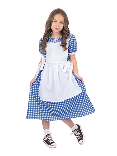 Bristol Novelty CF242M Country Girl Countrymädchen, Größe M, Blue, White, 6-8 Years Old von Bristol Novelty