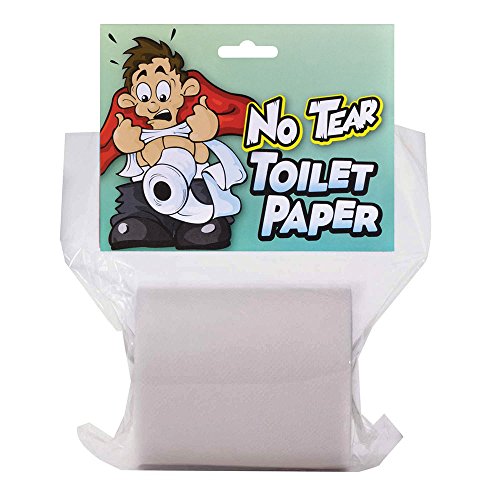 Bristol Novelty GJ414 Nicht-zerreißbares Toilettenpapier Accessoire, Weiß, Unisex – Erwachsene, Einheitsgröße von Bristol Novelty