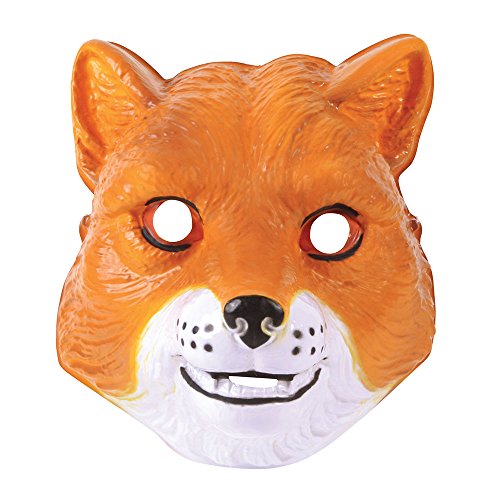 Bristol Novelty PM163 Fuchsmaske, Kunststoff, 1 Stück, unisex, für Erwachsene, orange/weiß, Einheitsgröße Halloween Bristol Novelty PM163 Fuchsmaske, Kunststoff, 1 Stück, unisex, für Erwachsene, orange/weiß, Einheitsgröße Halloween von Bristol Novelty
