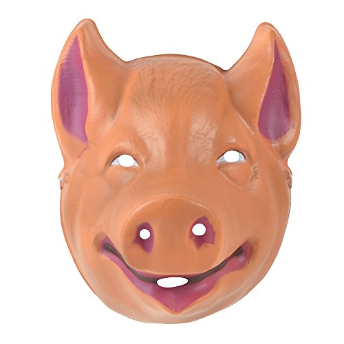 Bristol Novelty PM164 Schweinemaske, 1 Stück, braun, Einheitsgröße, 23 x 19 x 15 cm, Kunststoff, unisex, Erwachsene, rosa/beige Halloween Bristol Novelty PM164 Schweinemaske, 1 Stück, braun, Einheitsgröße, 23 x 19 x 15 cm, Kunststoff, unisex, Erwachsene, rosa/beige Halloween von Bristol Novelty
