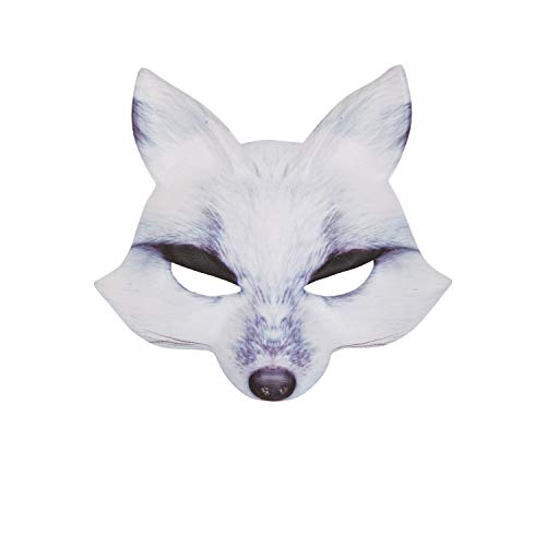 Bristol Novelty PM170 Wolfsmaske, EVA-Material, weiß, Unisex Adult, Cartoon, White, Einheitsgröße Bristol Novelty PM170 Wolfsmaske, EVA-Material, weiß, Unisex Adult, Cartoon, White, Einheitsgröße von Bristol Novelty