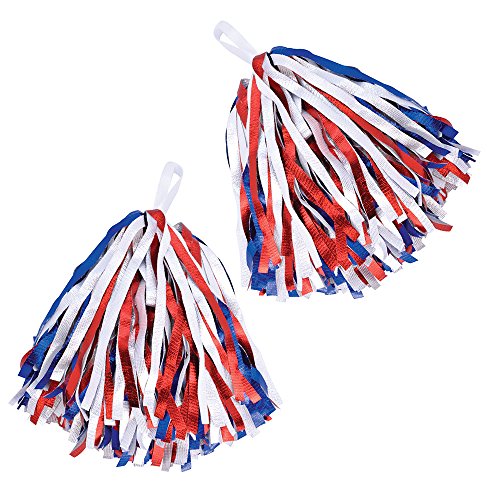 Bristol Novelty Women's BA1323, Damen, Mädchen, Einheitsgröße Pompons in Rot, Weiß, Blau, Mehrfarbig von Bristol Novelty
