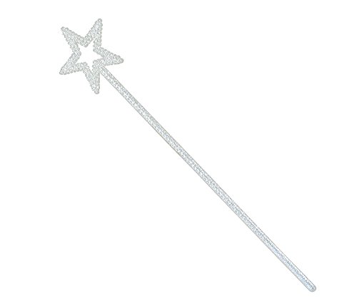 Bristol Novelty ba737 Star Zauberstab, weiß Glitter, Mädchen, one size Bristol Novelty ba737 Star Zauberstab, weiß Glitter, Mädchen, one size von Bristol Novelty