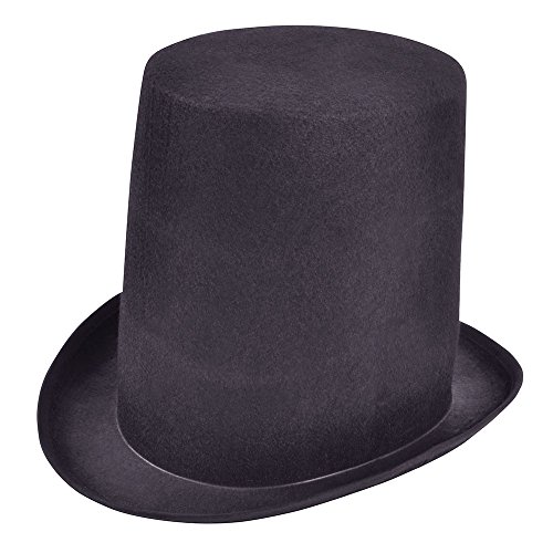 Extra hoher Ofenrohrhut, Einheitsgröße Halloween von Bristol Novelty