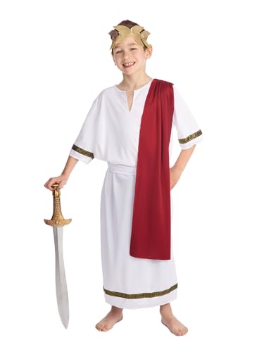 Fancy Me Mädchen oder Jungen Weiß Rot Römische Toga Schule Kostüm Kleid Outfit 4-14 Jahre - Jungen, 4-6 Years Fancy Me Mädchen oder Jungen Weiß Rot Römische Toga Schule Kostüm Kleid Outfit 4-14 Jahre - Jungen, 4-6 Years von Bristol Novelty