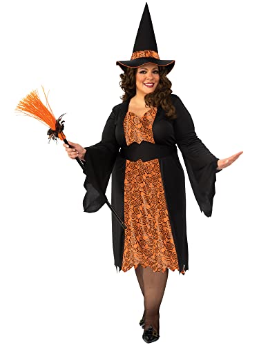Forum Witch Damen Kostüm, Erwachsenen-Kostüm, Größe S, 36-38 von Bristol Novelty