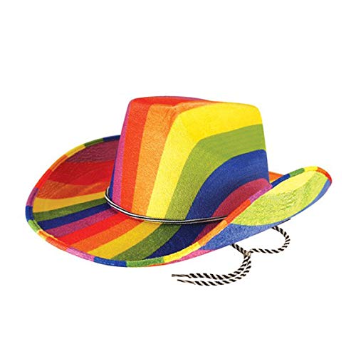 HENBRANDT BH678 Regenbogen-Cowboyhut, mehrfarbig von Bristol Novelty