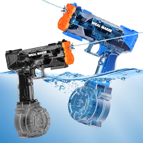 Stärkste elektrische Wasserpistole für Kinder 8-12 Jahre, transparent, automatisch, IP67 wasserdicht – Bodinator Classic Wasserspielzeug-Schwarz+Blau elektrisches Wasser für Kinder Stärkste elektrische Wasserpistole für Kinder 8-12 Jahre, transparent, automatisch, IP67 wasserdicht – Bodinator Classic Wasserspielzeug-Schwarz+Blau elektrisches Wasser für Kinder von Brisum
