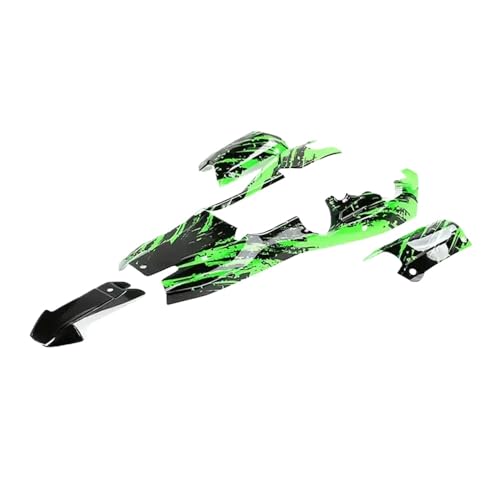 1/5 Skala RC -Auto -Kunststoff -Karosserieschale Set kompatibel mit Irofun BAHA Rovan King Motor 5B SS -Modelle(Black Green 1) von BritBolt