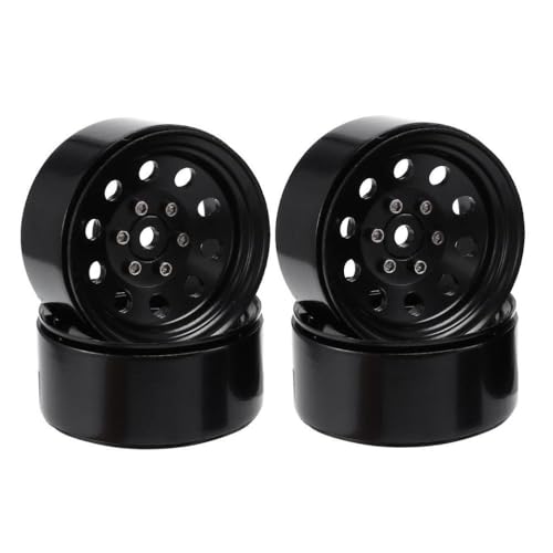 1,9 "113g Metall Beadlock Rim Rim Hub kompatibel mit 1 10 -Skala -RC -Crawler -Auto für Gen8 -Modelle(Black) von BritBolt