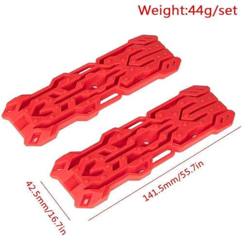 1 10 RC Crawler Ramp Board Escape Tire Anti Trap Board kompatibel mit TRX6- und Yikong RC -Autoteilen(Red) von BritBolt