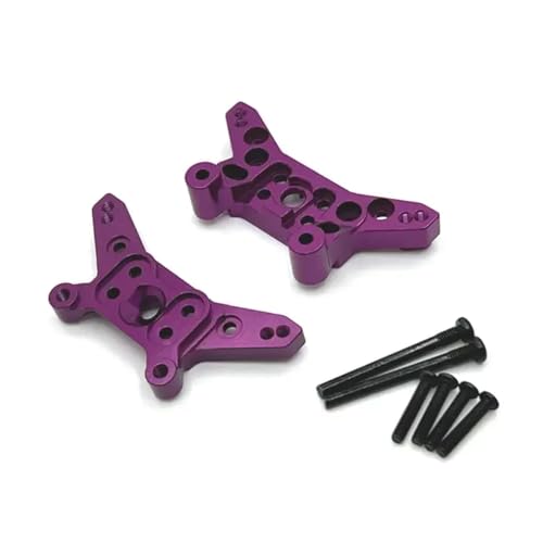 14209 14210 Metallschockturm -Bretthalterung Teile für 1 14 -Skala -RC -Car -Modelle, die mit verschiedenen Stoßdämpfersystemen kompatibel sind(Purple) von BritBolt