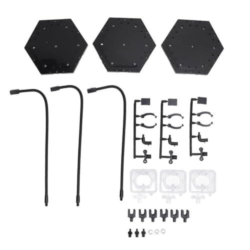 3 Pack Bendable Action Figure Stand ABS Edelstahlbasis kompatibel mit 6 -Zoll -Puppenmodellen Anzeige -Unterstützungshalter für Verschiedene Zahlen(Black) von BritBolt