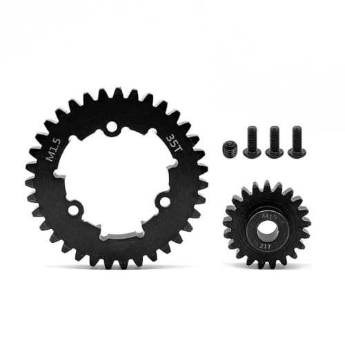 35T 45# HD -Stahl 1,5MOD Spur Gear und 12T 13T 20T 30T -Ritzelrad Set kompatibel mit 1/5 1/6 Skala XRT -Upgrade -Teile kompatibel(21T and 35T) von BritBolt
