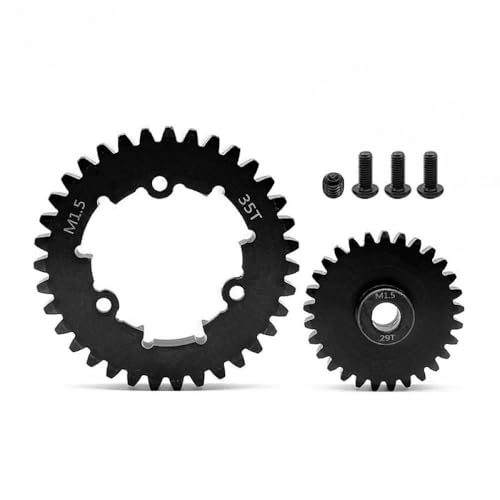 35T 45# HD -Stahl 1,5MOD Spur Gear und 12T 13T 20T 30T -Ritzelrad Set kompatibel mit 1/5 1/6 Skala XRT -Upgrade -Teile kompatibel(29T and 35T) von BritBolt