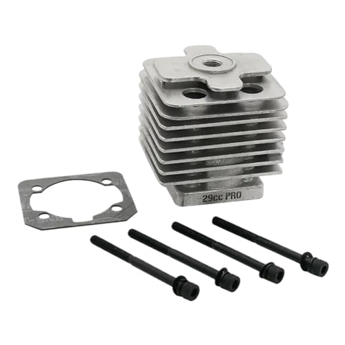 4 Bolt 29cc 32cc Reed Case Motorzylinder mit Dichtungsschraubenkit kompatibel mit 1 5 -Skala -RC -Autos wie ich rofun km rovan lt dbxl fg mcd goped und andere ähnliche Modelle(for 29CC Cylinder) von BritBolt
